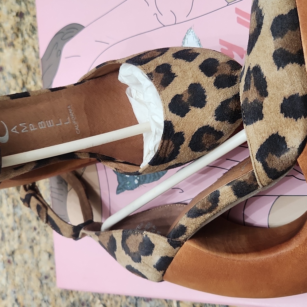 Jeffrey Campbell Rockette Platform Leopard Print Size 5M